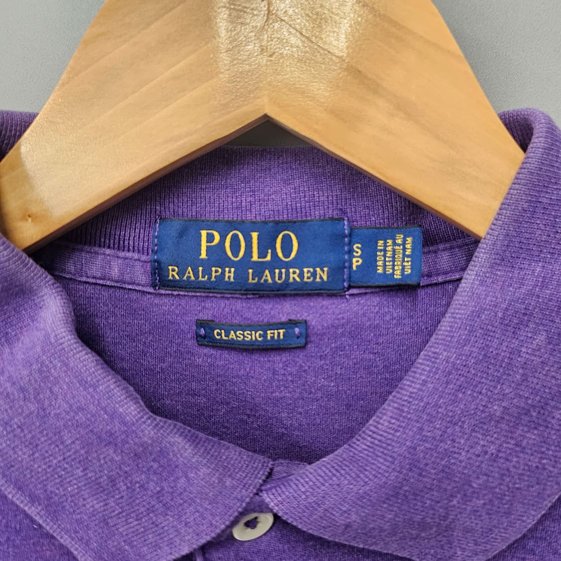 폴로 랄프로렌 클래식핏 반팔 카라티 퍼플 상품이미지4