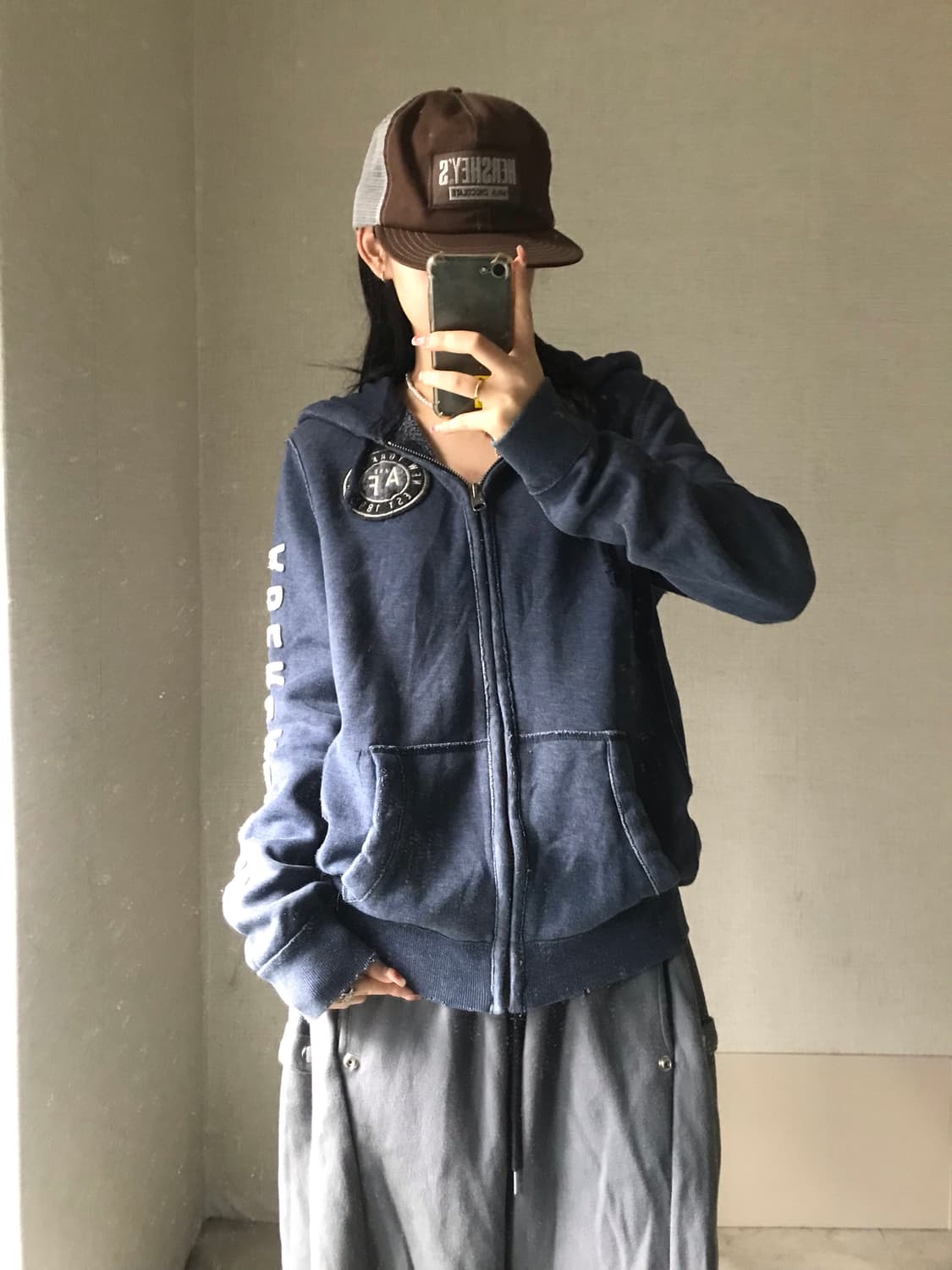 아베크롬비 네이비 후드집업 상품이미지5