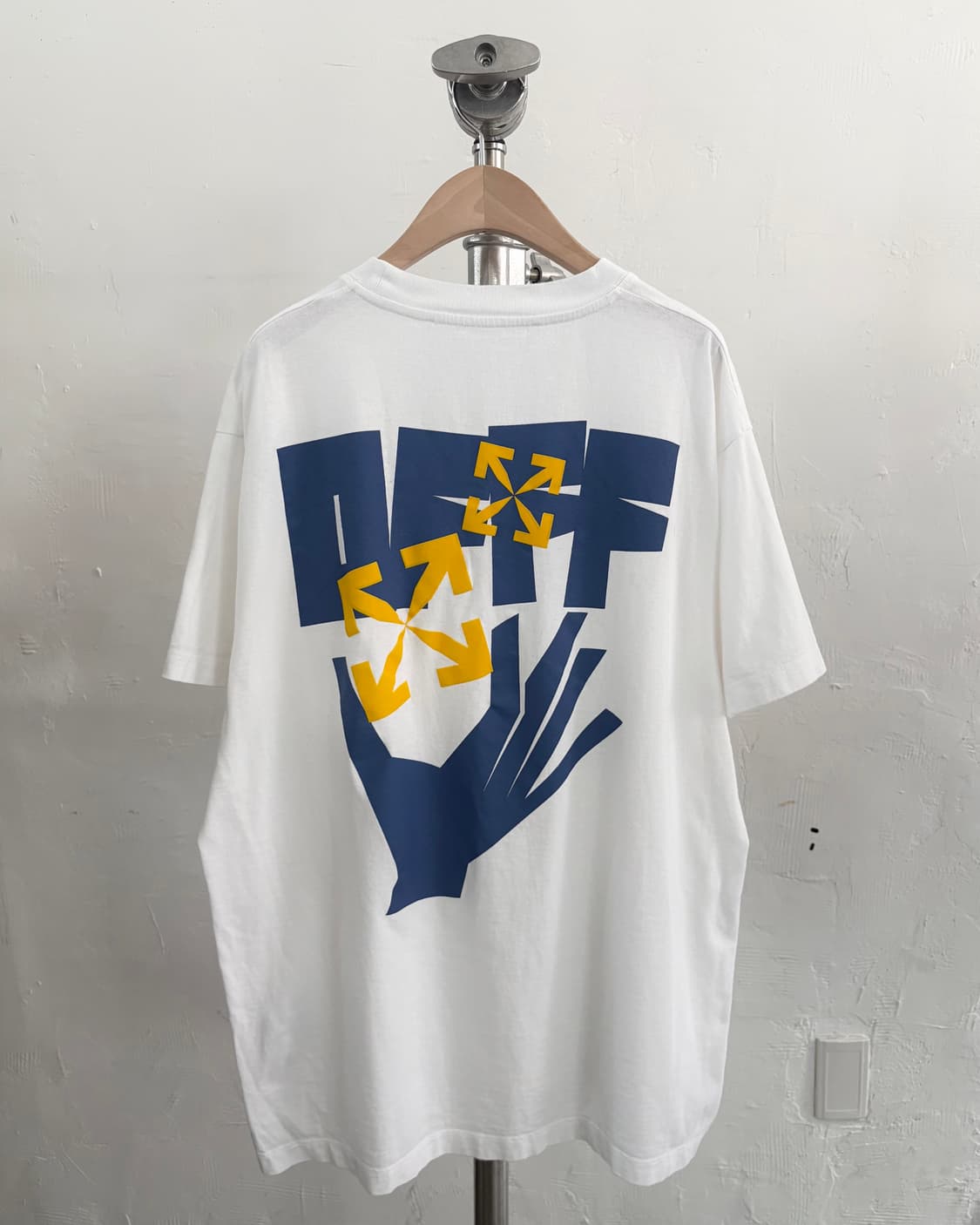 Off-White 오프화이트 화이트 핸드 애로우 티셔츠 상품이미지7