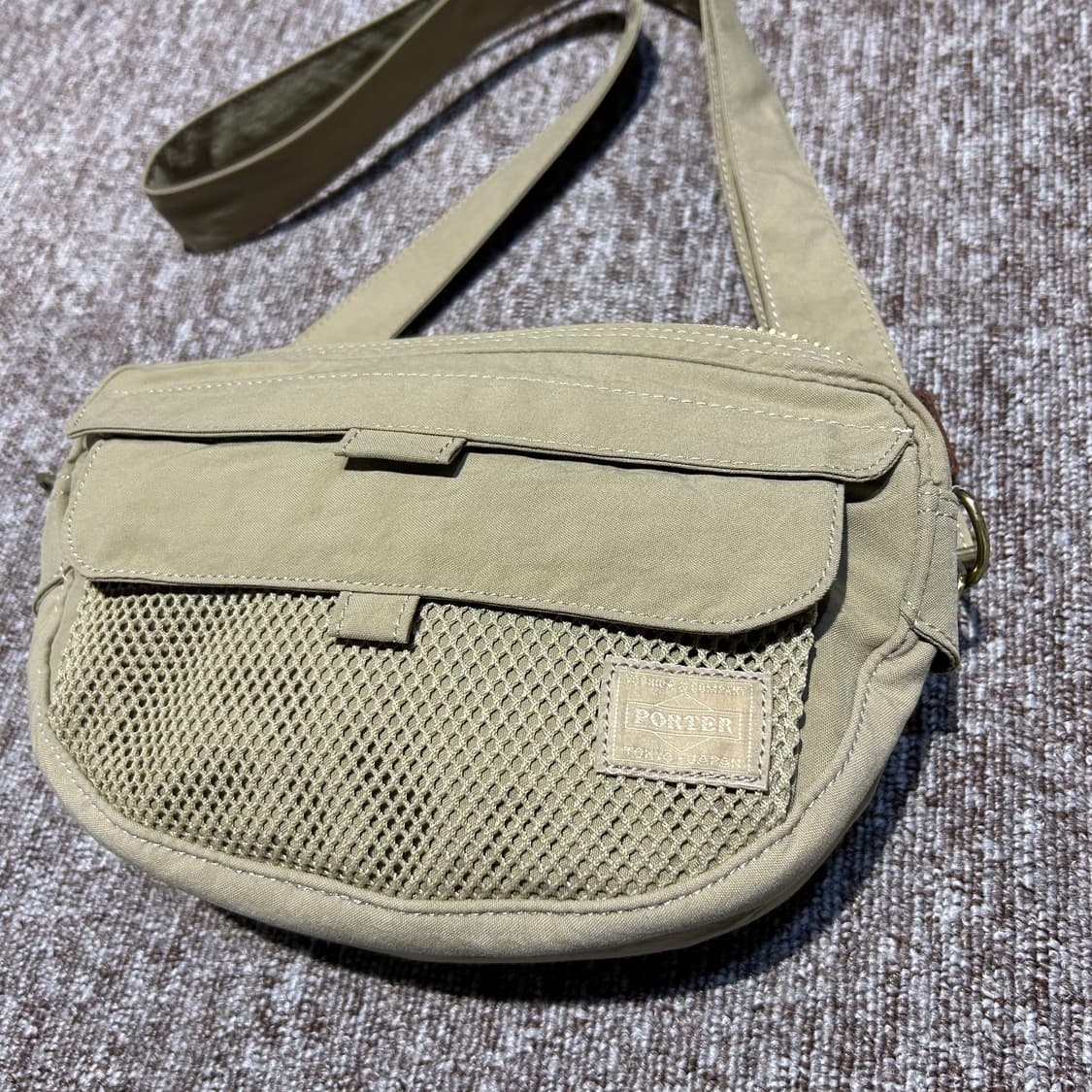 요시다 포터 메쉬포켓 크로스백 숄더백 카키  상품이미지2