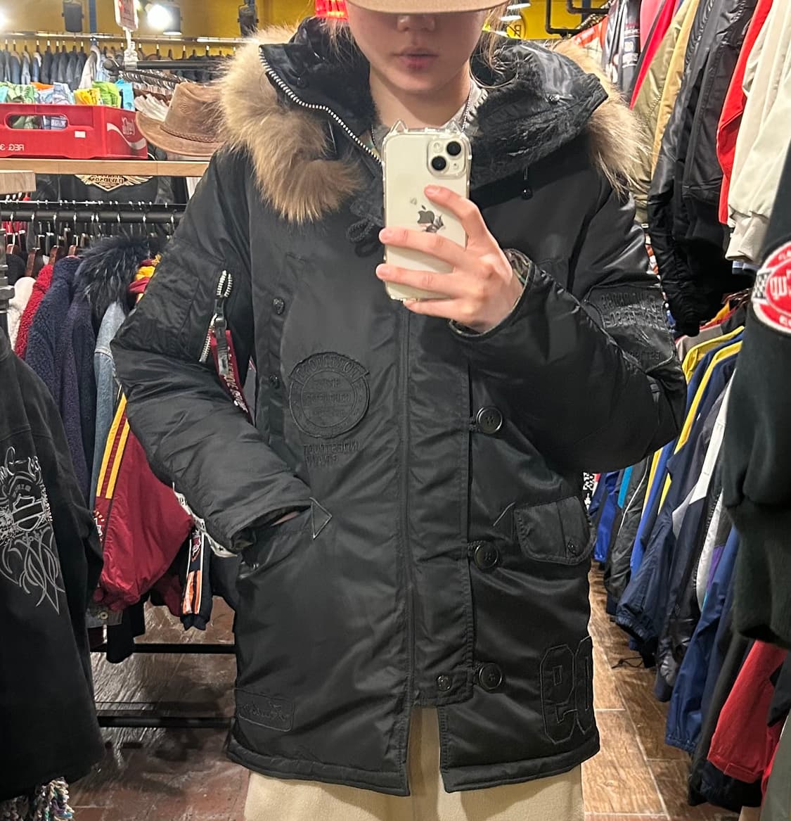 [HI] 알파인더스트리 패딩 블랙 상품이미지1