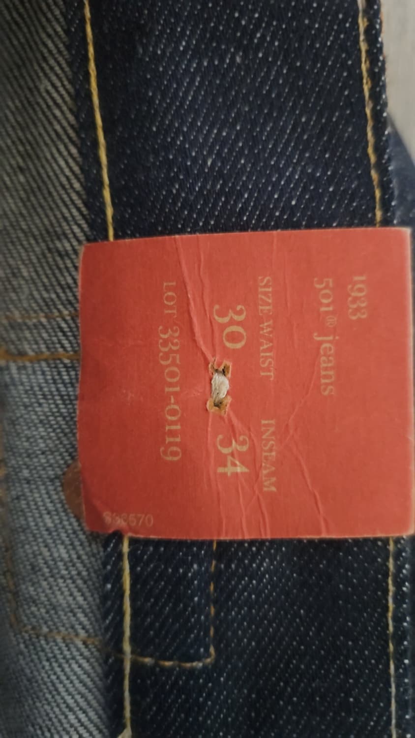 리바이스 LVC 1933 501 리지드 USA 콘밀 30X34 상품이미지7