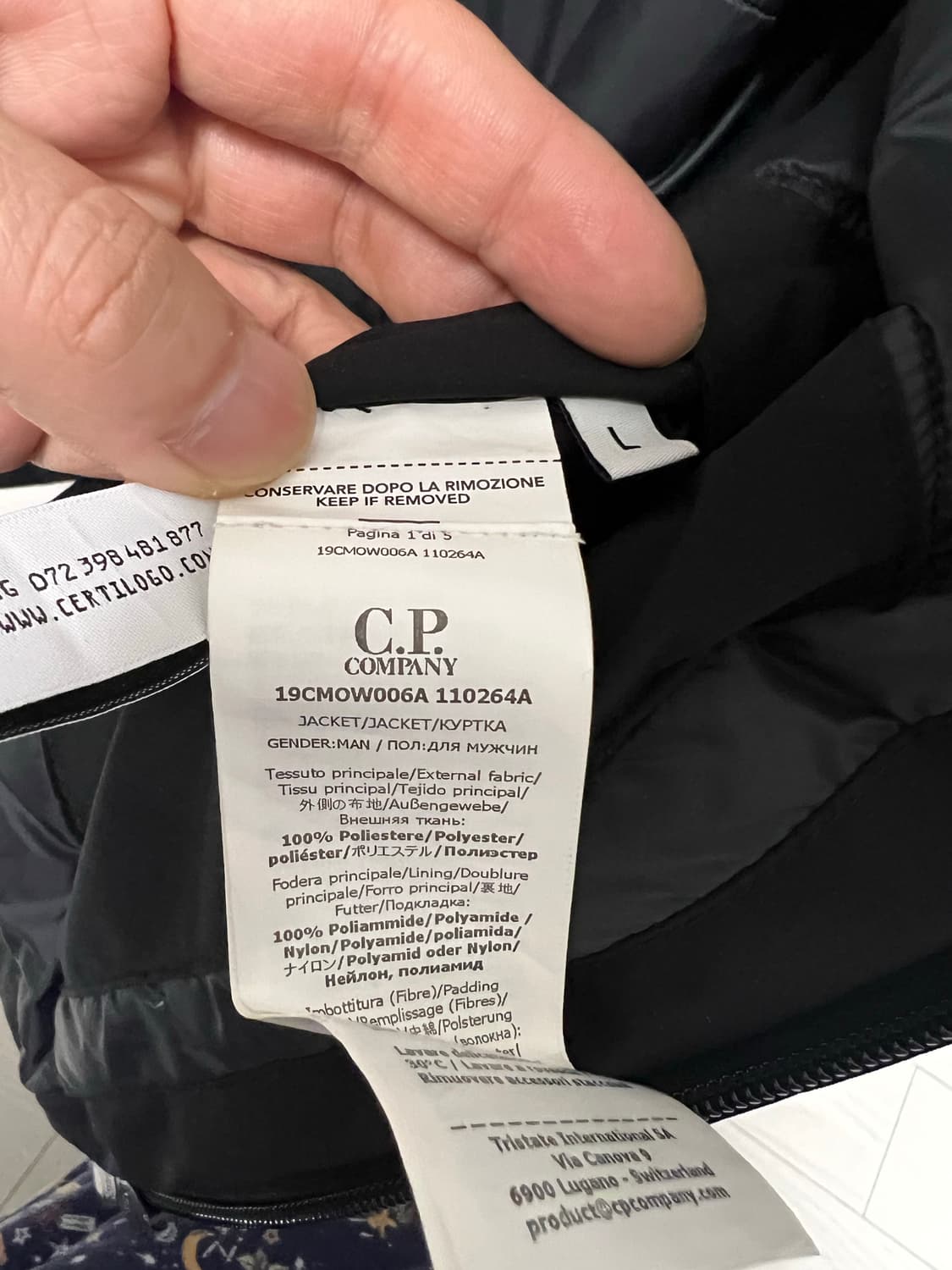 CP컴퍼니 25fw 프로텍 후드 자켓 블랙 L 상품이미지6