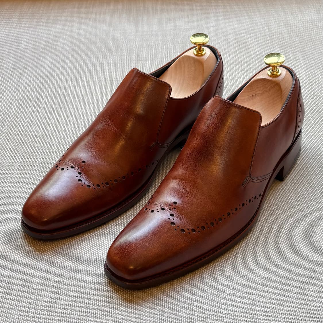 영국 BARKER BOURNE 로즈우드 브로그 슬립온 상품이미지1