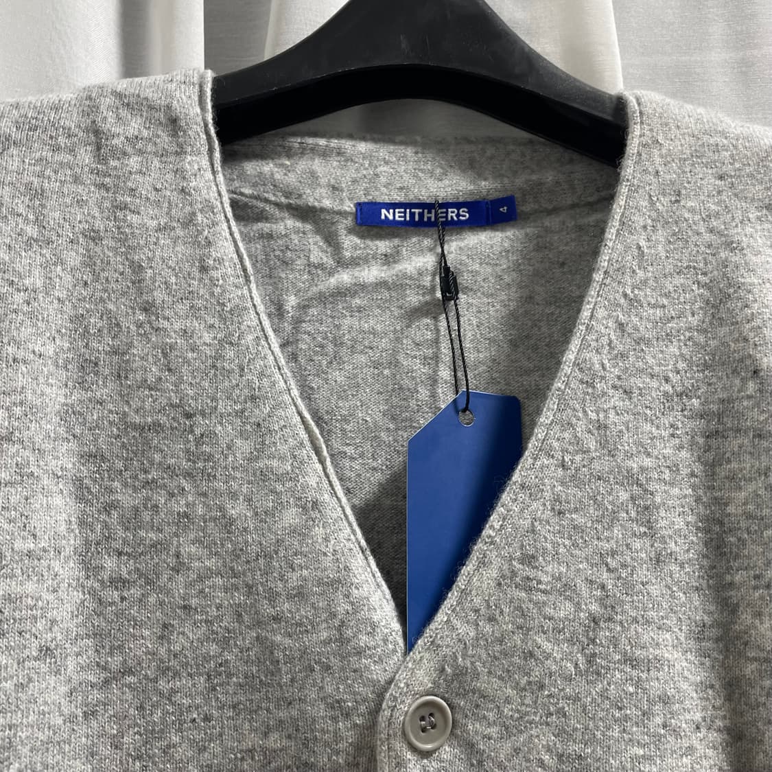 네이더스/ 메리노 울 가디건 멜란지 그레이/ 4 상품이미지3