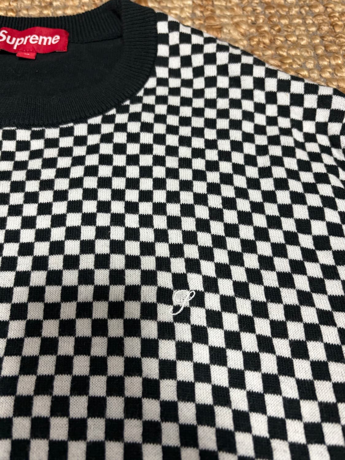 슈프림 Supreme Checkerboard Knit  M 상품이미지4