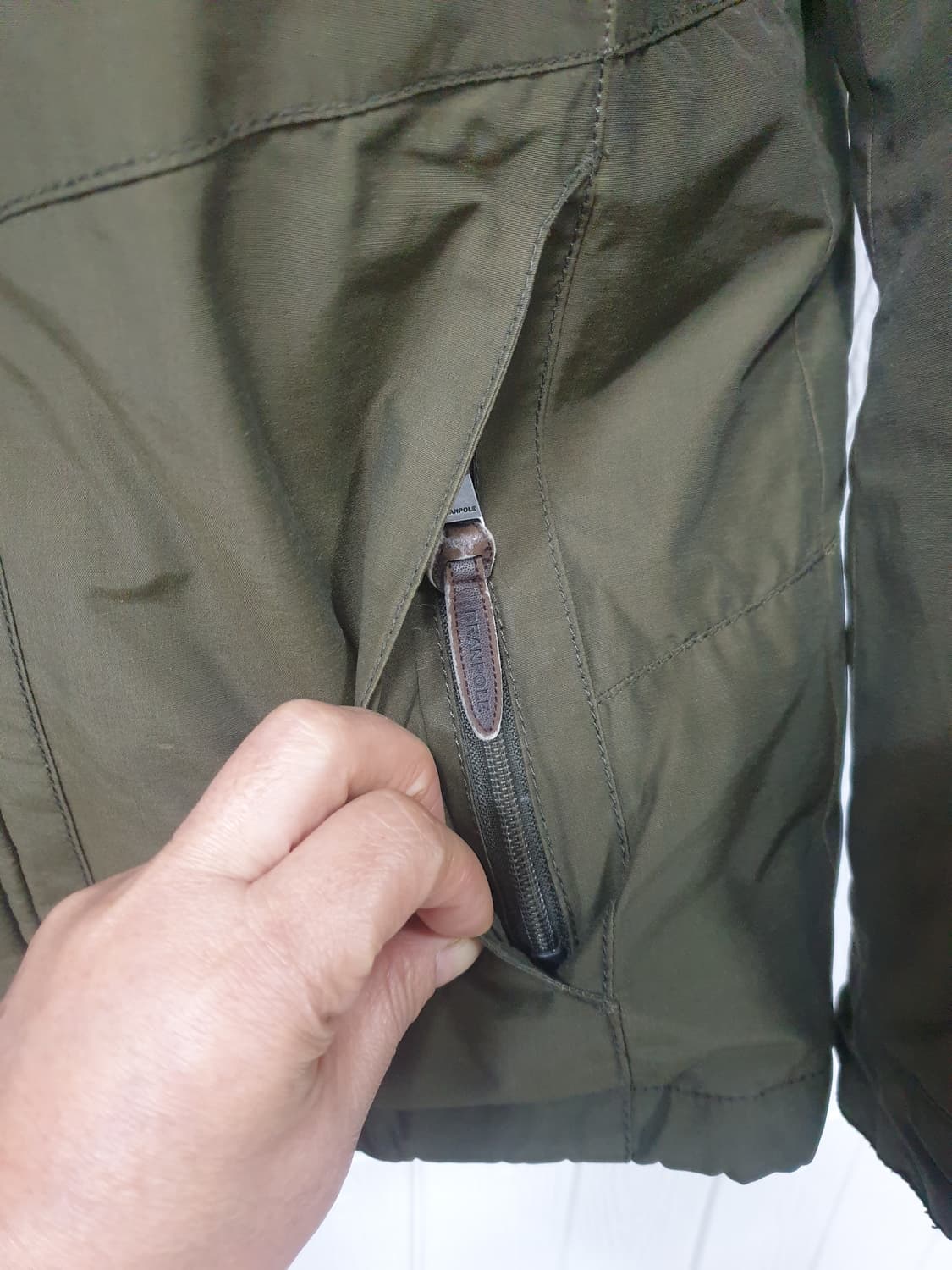 빈폴 남성 구스다운 패딩 100 다크카키 상품이미지8