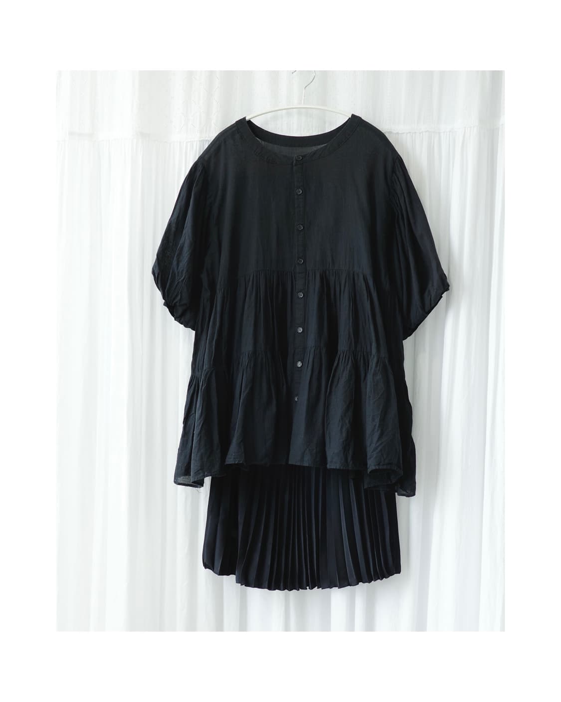 Black balloon blouse 상품이미지7