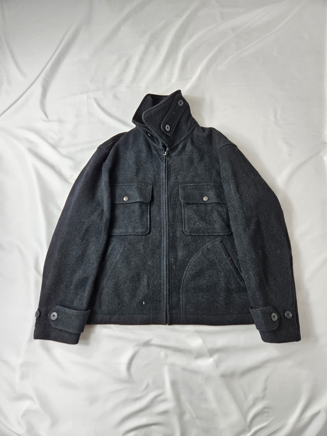 유니클로U 울 블렌드 모직 블루종 자켓 L 상품이미지1