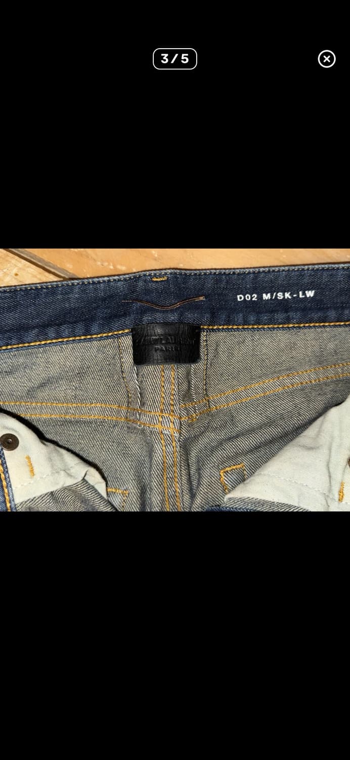 Saint Laurent DO2 washed blue denim 28 상품이미지3