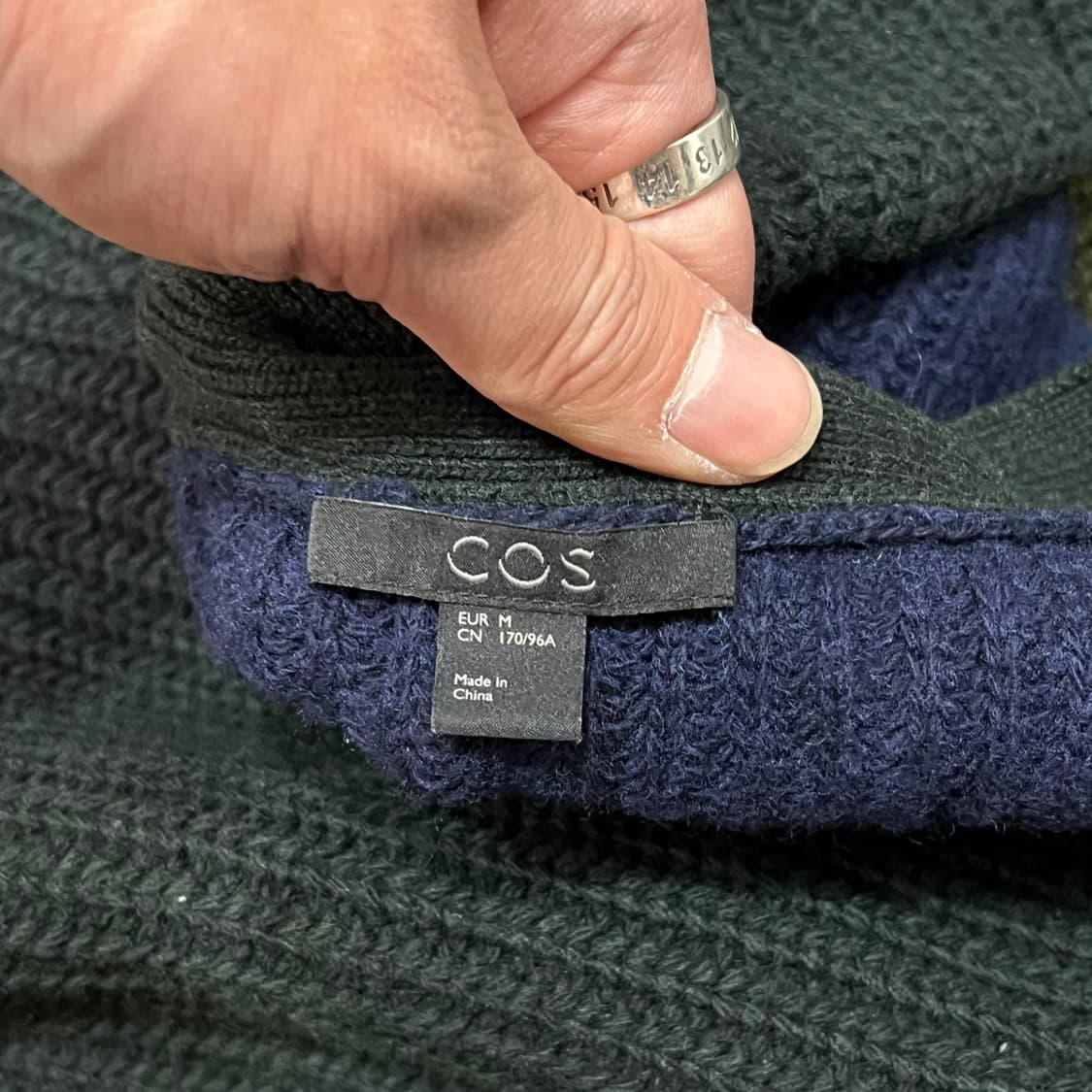  코스 울 배색 가디건 y14537 상품이미지6