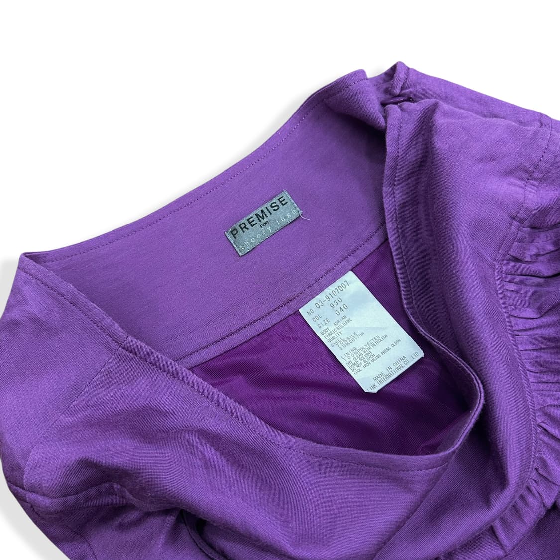 Theory, Plum Drape Midi Skirt 상품이미지7