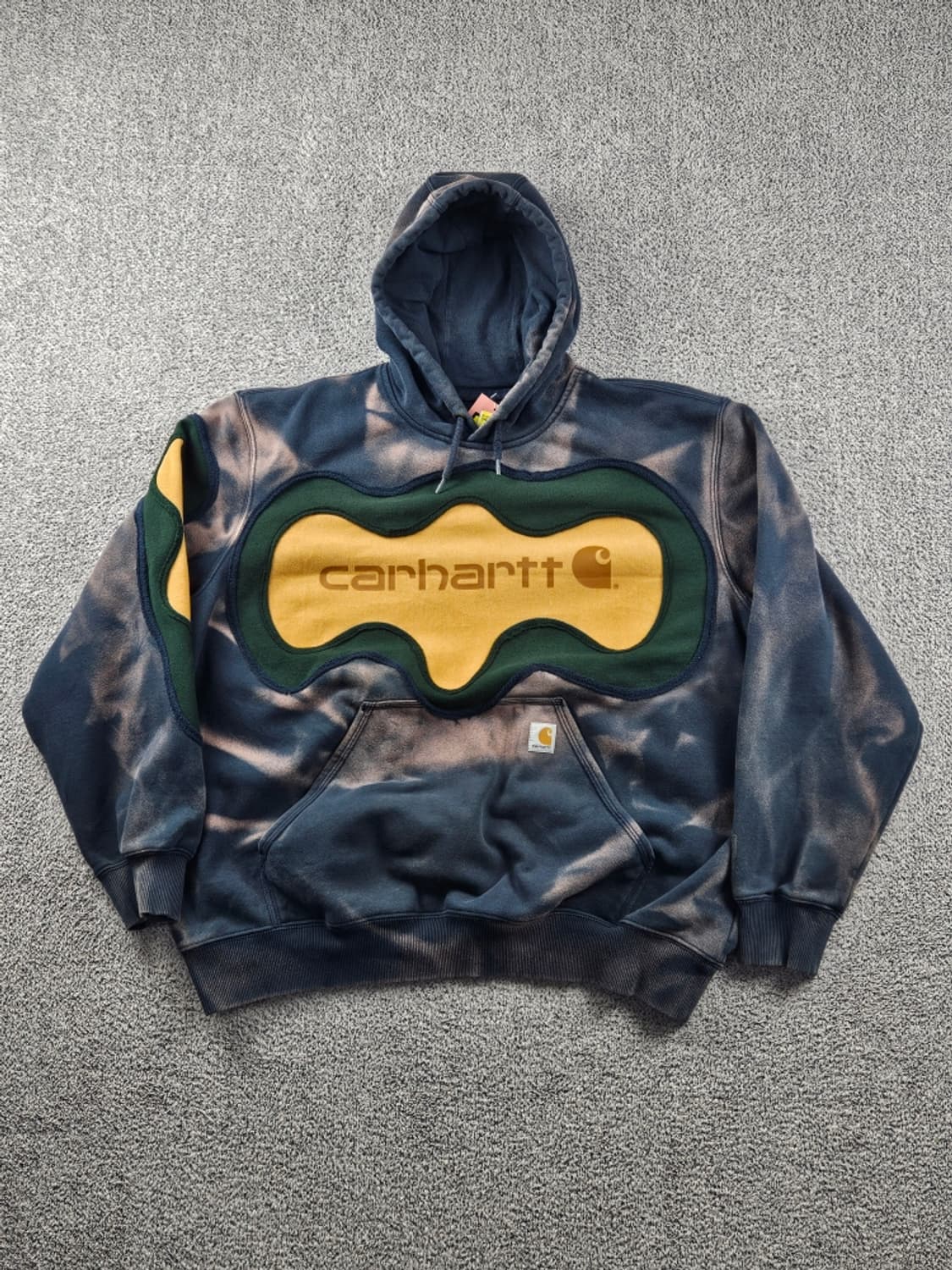 칼하트 아플리케 다잉워시드 커스텀 후드 티셔츠 ( 2XL )/ 10688 상품이미지2