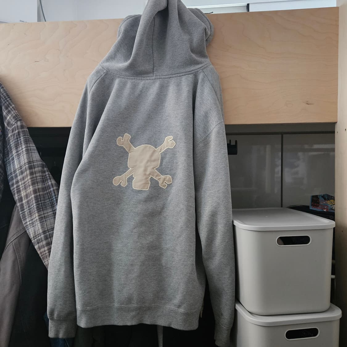 스투시 크로스본 후디집업 그레이 XL 상품이미지2