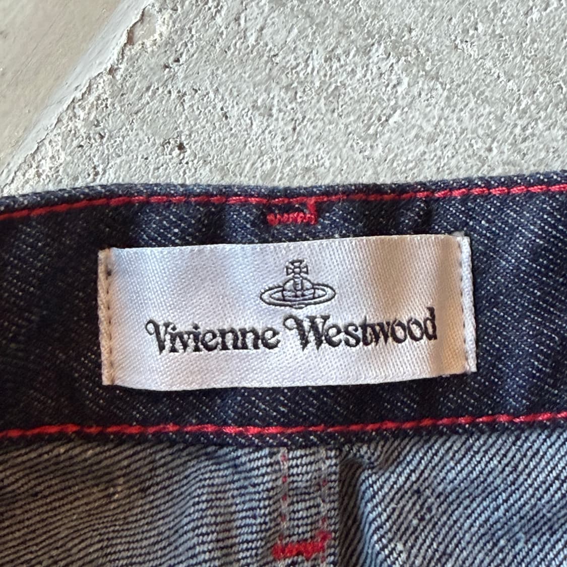 비비안 웨스트우드 21fw 셀비지 데님 팬츠 상품이미지8