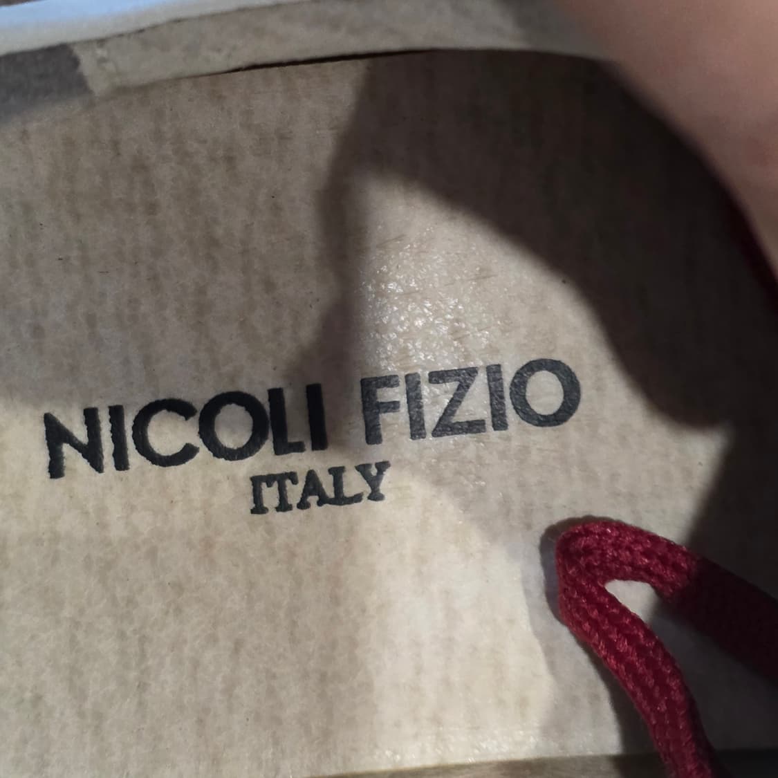 3q-2:니콜리 피지오 이탈리 가죽 스니커즈 화이트-레드 (245mm) 상품이미지10