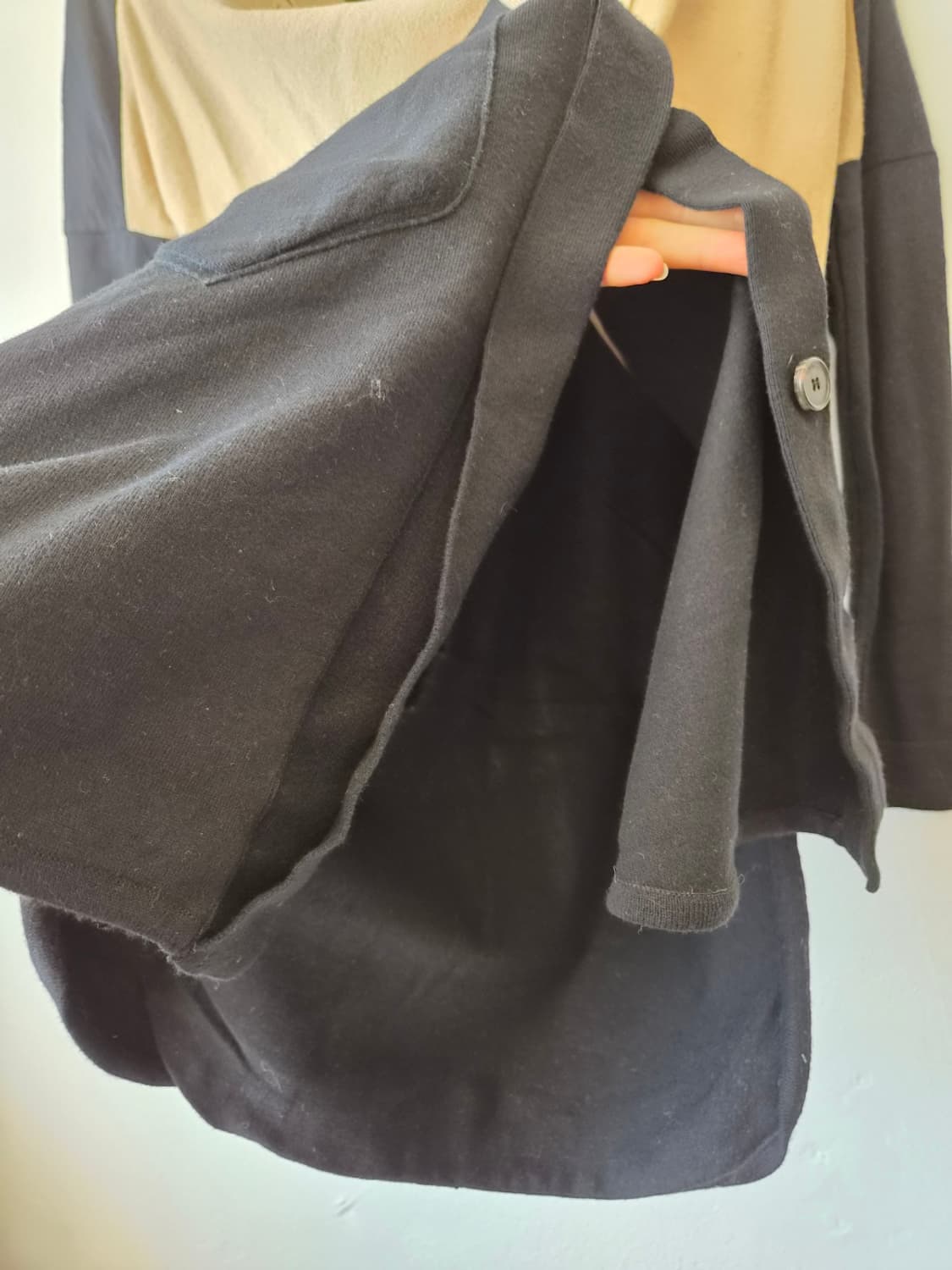 Lewitt 여성 배색울가디건 FREE 상품이미지5