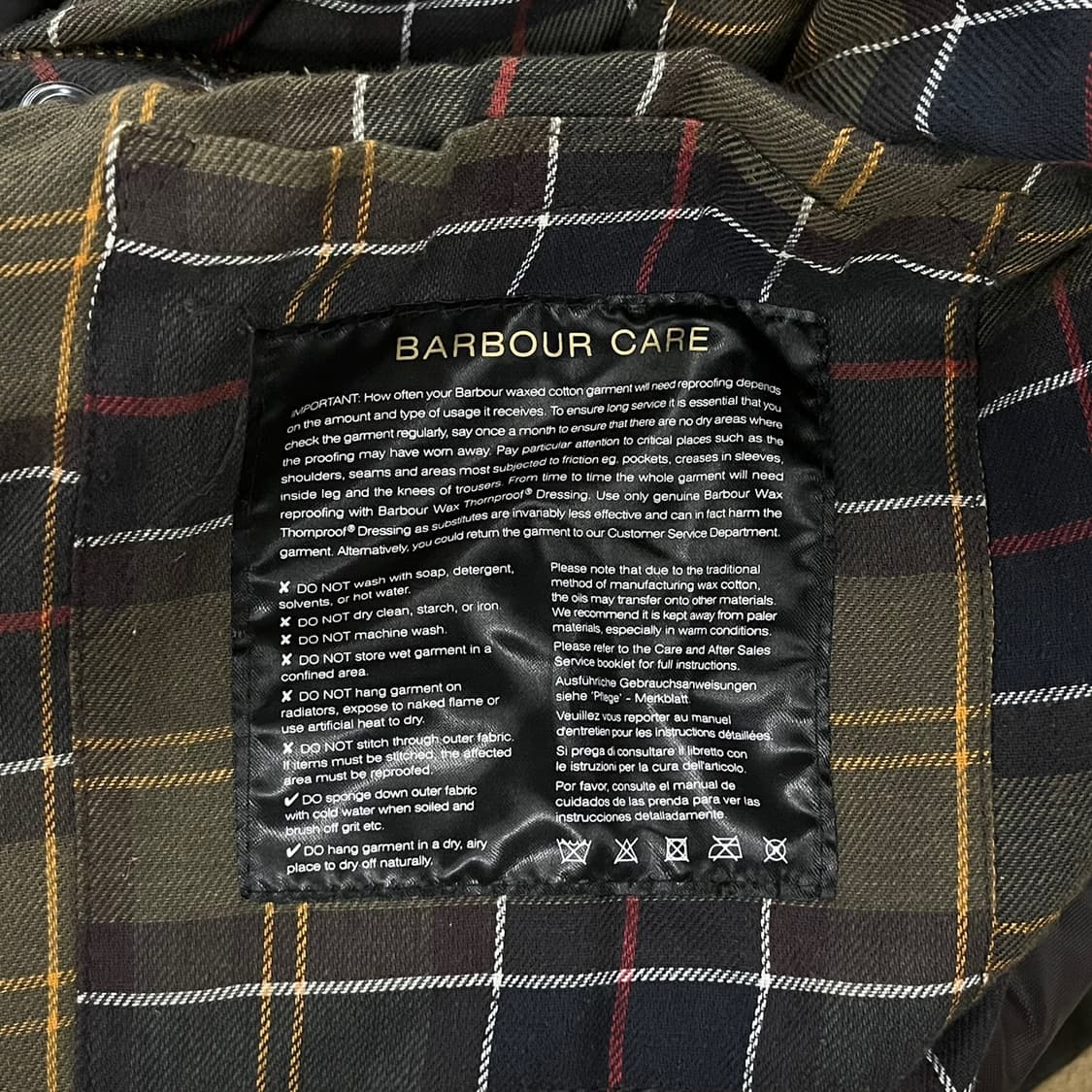 [정품] 바버 Barbour 왁스 자켓 올리브 b18 상품이미지6