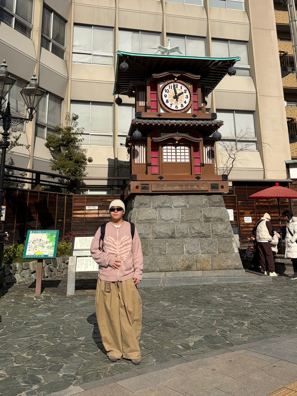 push push 핀터레스트 베이지 와이드 팬츠 상품이미지3