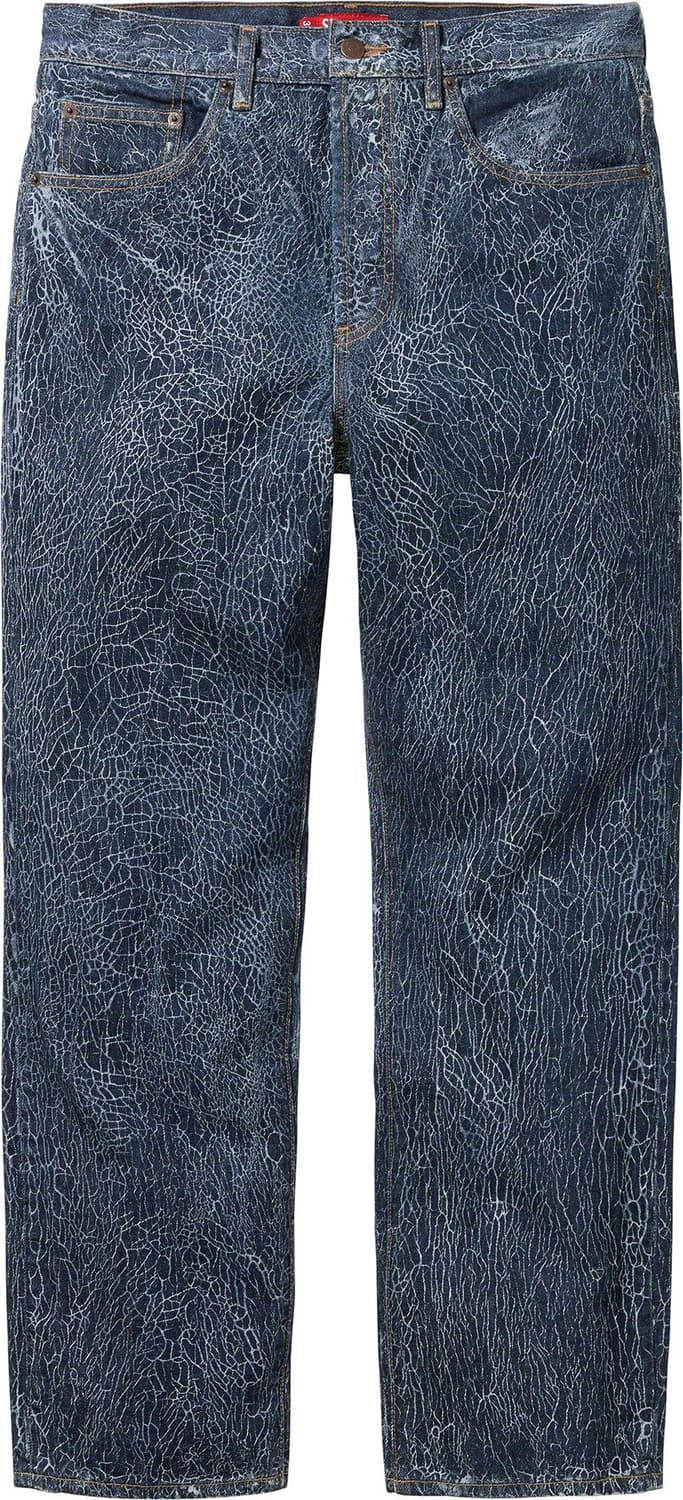 슈프림 23FW 크랙클 데님 셋업 (자켓,팬츠) 상품이미지2