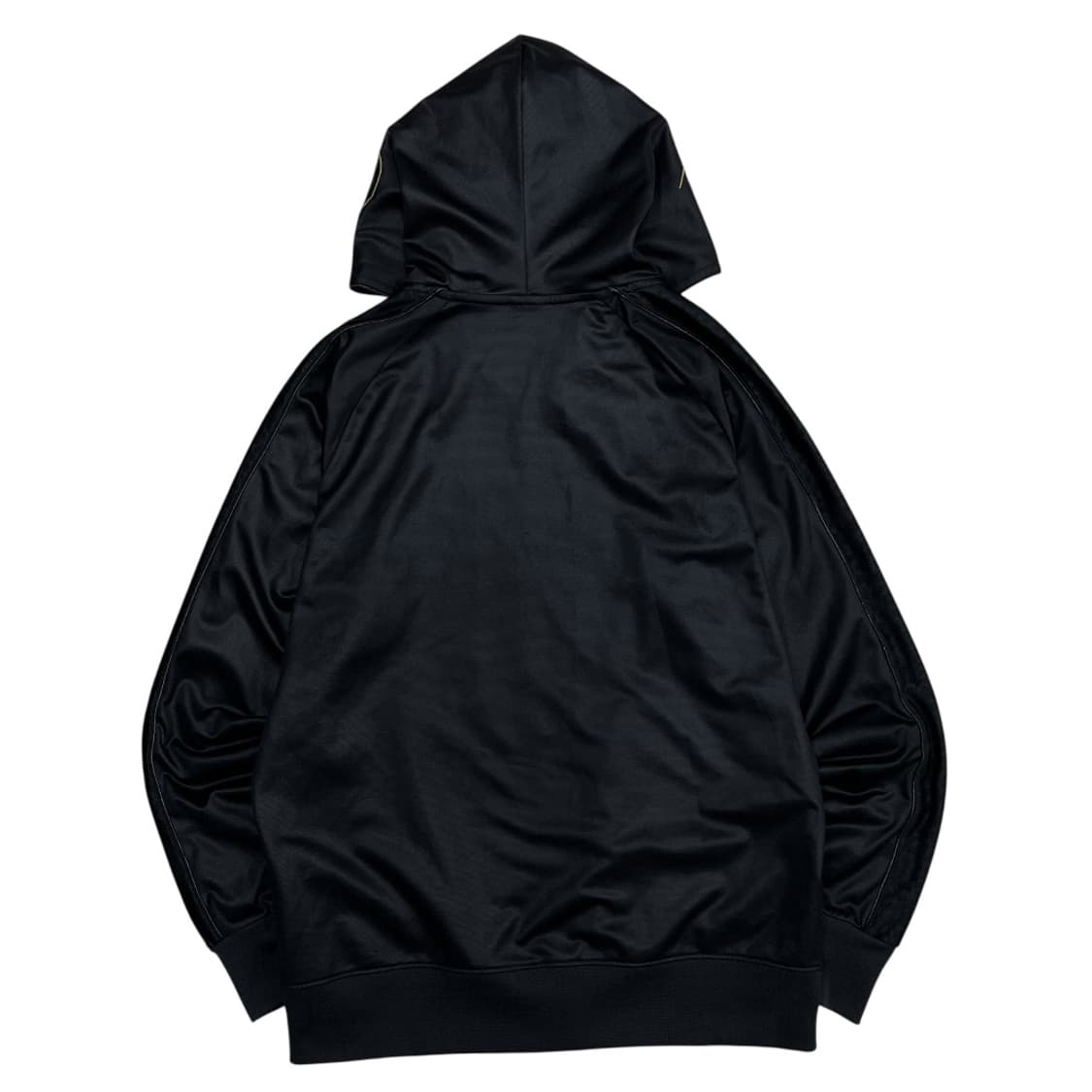 챔피언 골드 배색 호피라인 블랙 새틴 후드집업 L 상품이미지5