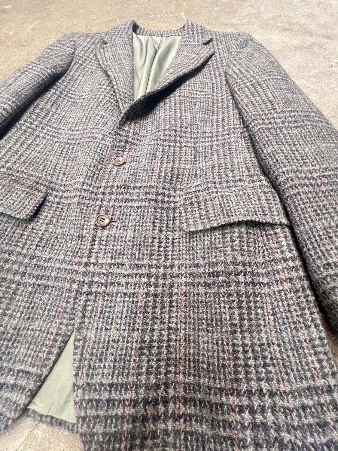 80’s Polo Ralph Lauren 울 체크 자켓 상품이미지2