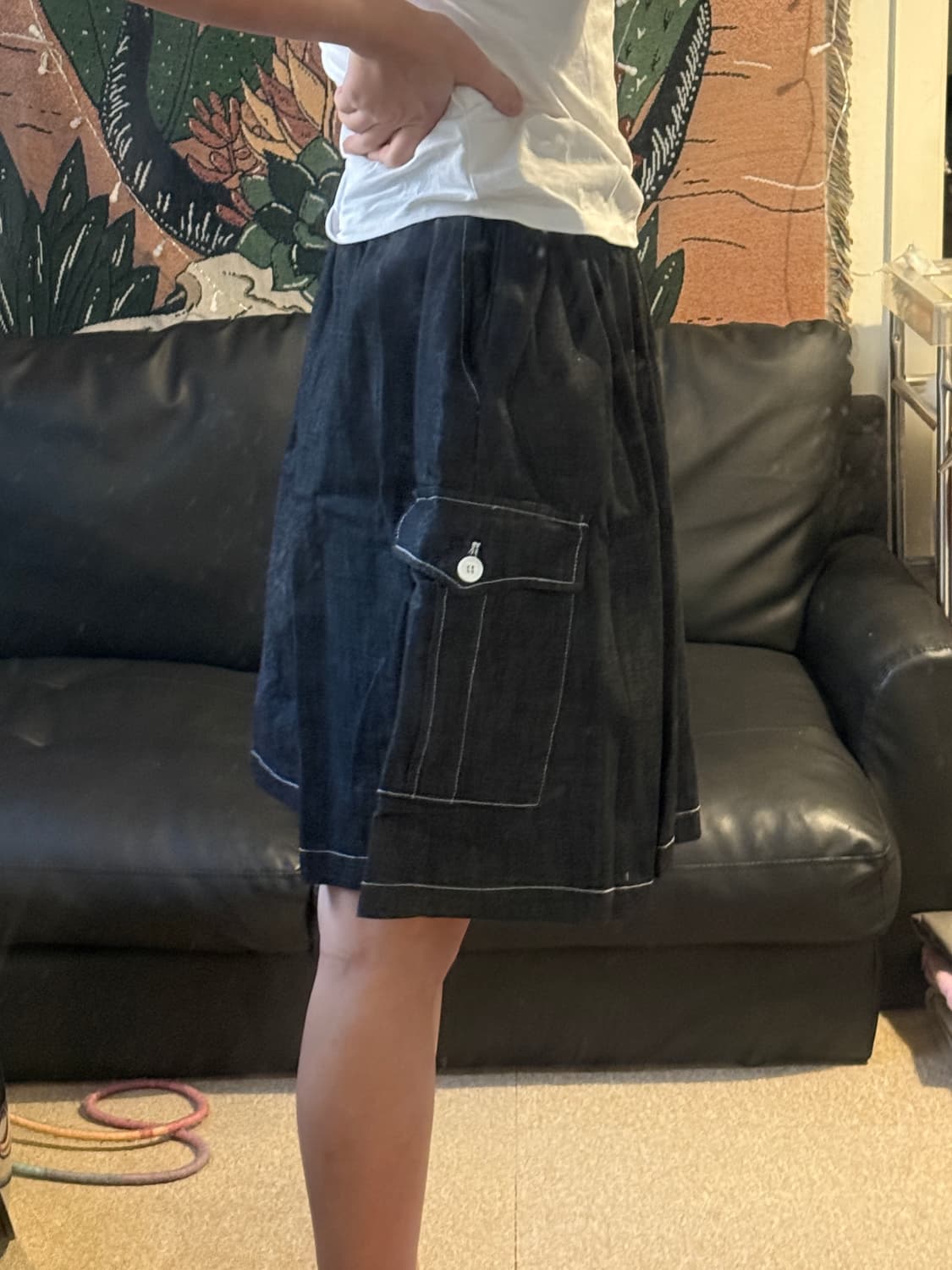 카고 데님 스커트 상품이미지2