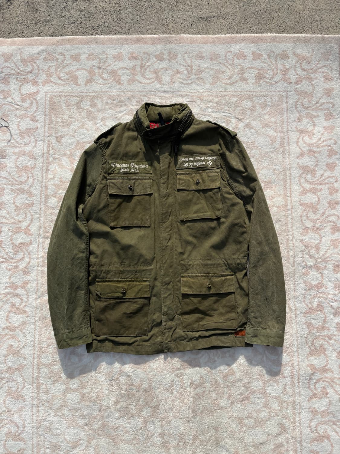 Vintage Jinho Jeans 성모마리아 가죽패치 필드자켓 상품이미지5