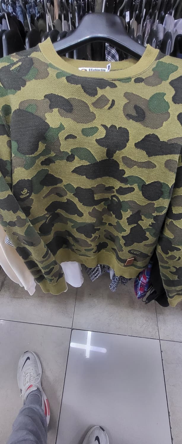 베이프 카모 맨투맨 M 상품이미지1