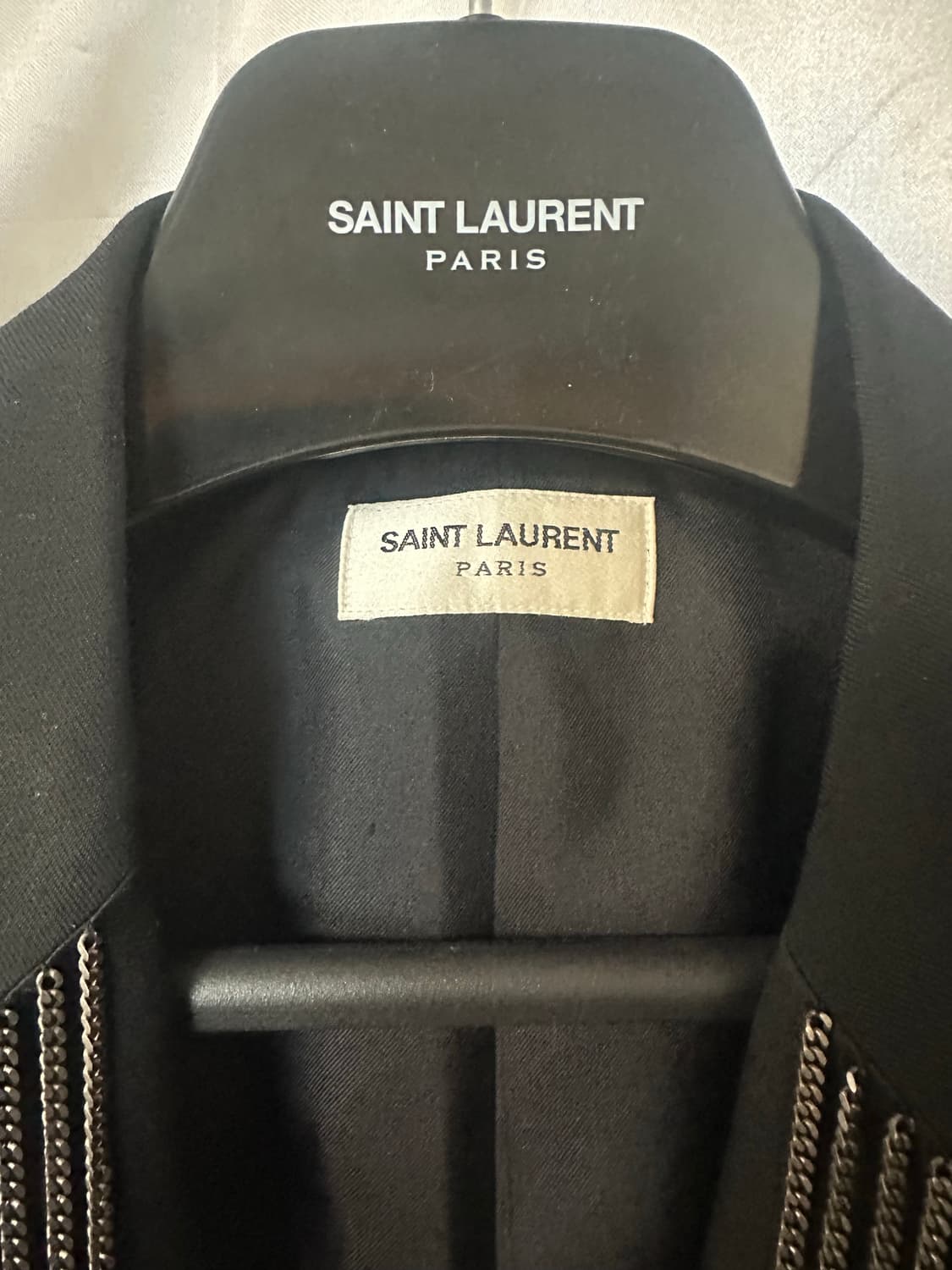 생로랑 SS14 체인라펠 스모킹 블레이저 상품이미지5