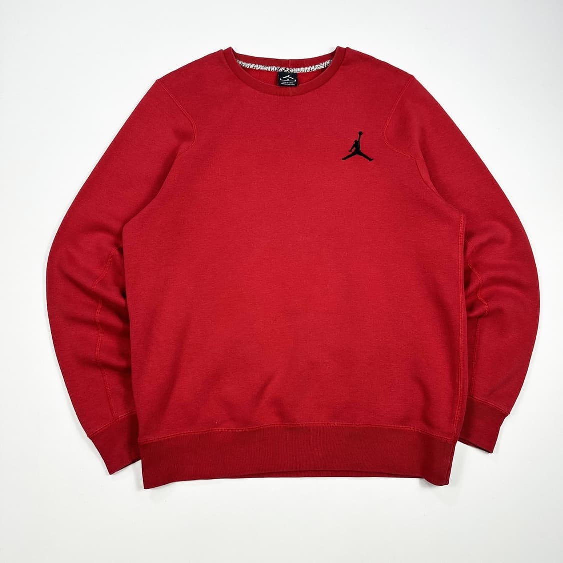 조던 점프맨 로고 레드 크루넥 맨투맨 (L) 상품이미지2