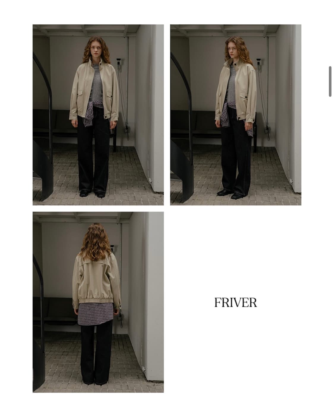 프리버07 봄버자켓 베이지 상품이미지2