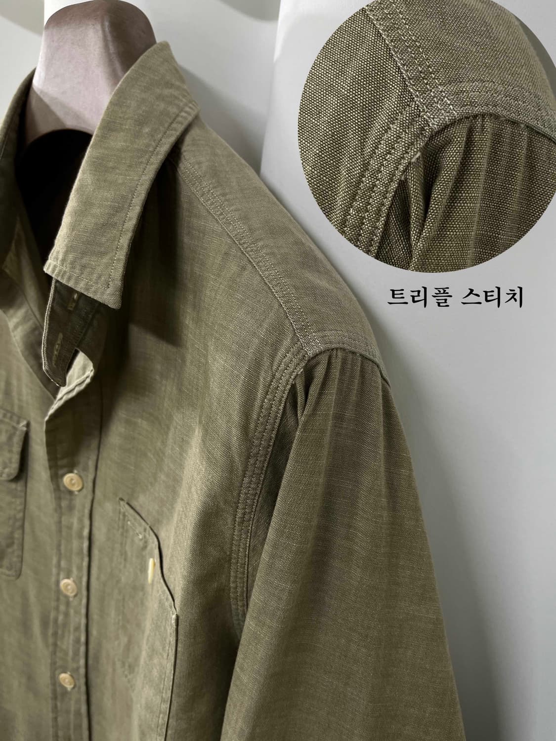 폴로 랄프로렌 더스티올리브 모압 밀리터리 워크셔츠 상품이미지6