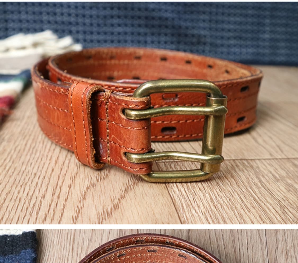 튼튼한 빈티지 가죽 벨트 33미만 상품이미지1