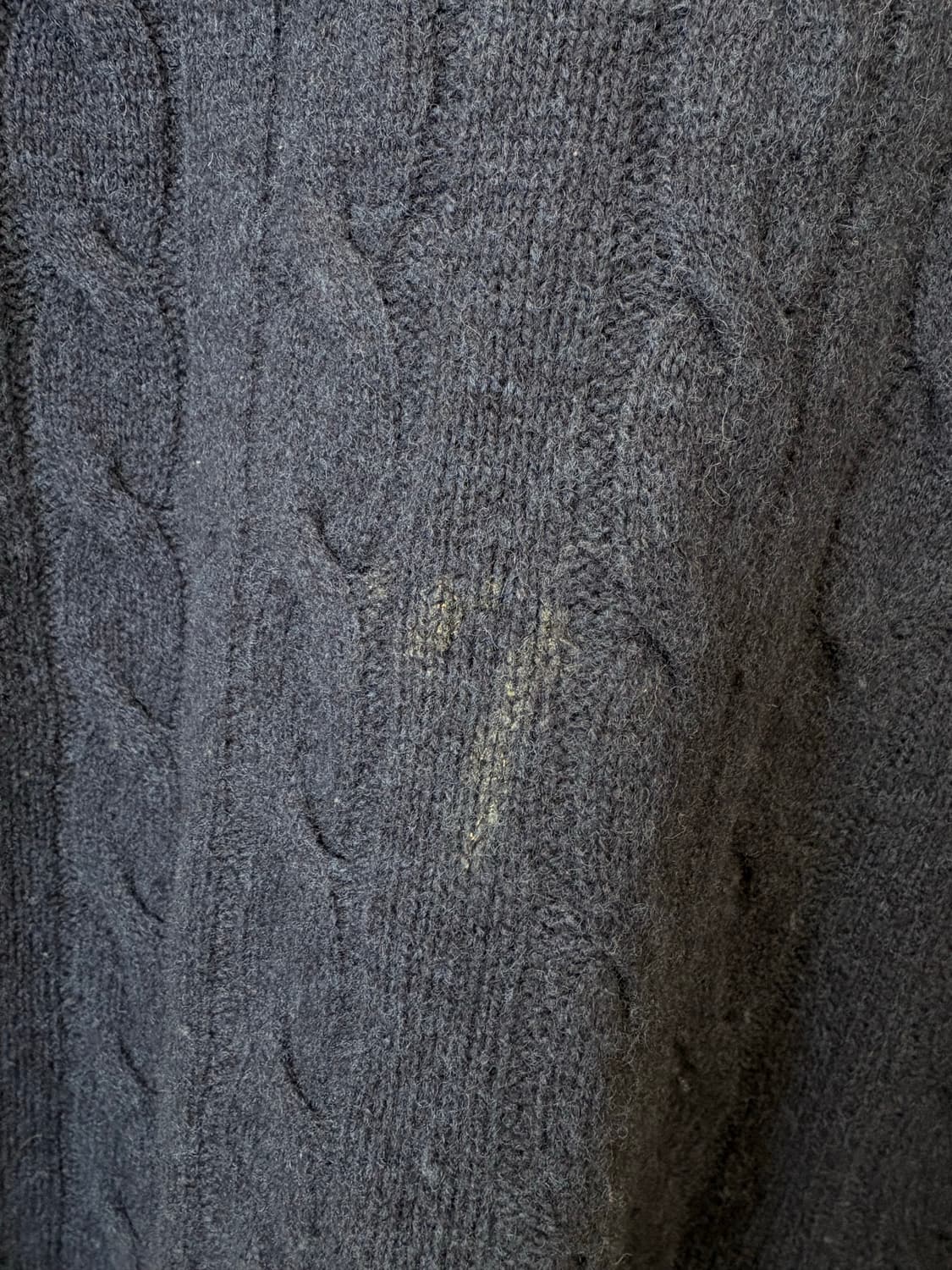 폴로랄프로렌 큐알라벨 케이블 울 니트 네이비 상품이미지8