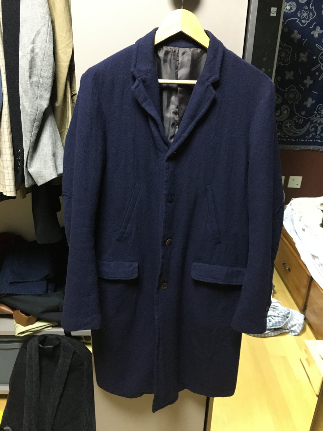 언더커버 축융 울 코트 상품이미지6