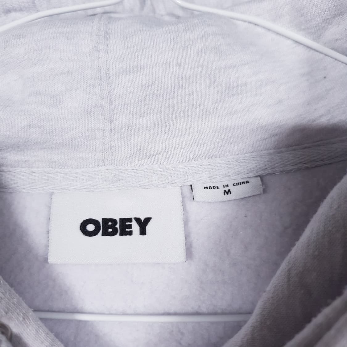 실측 XL) OBEY 오베이 필 나띵 프리미엄 빅로고 후드티 스웻셔츠 상품이미지9