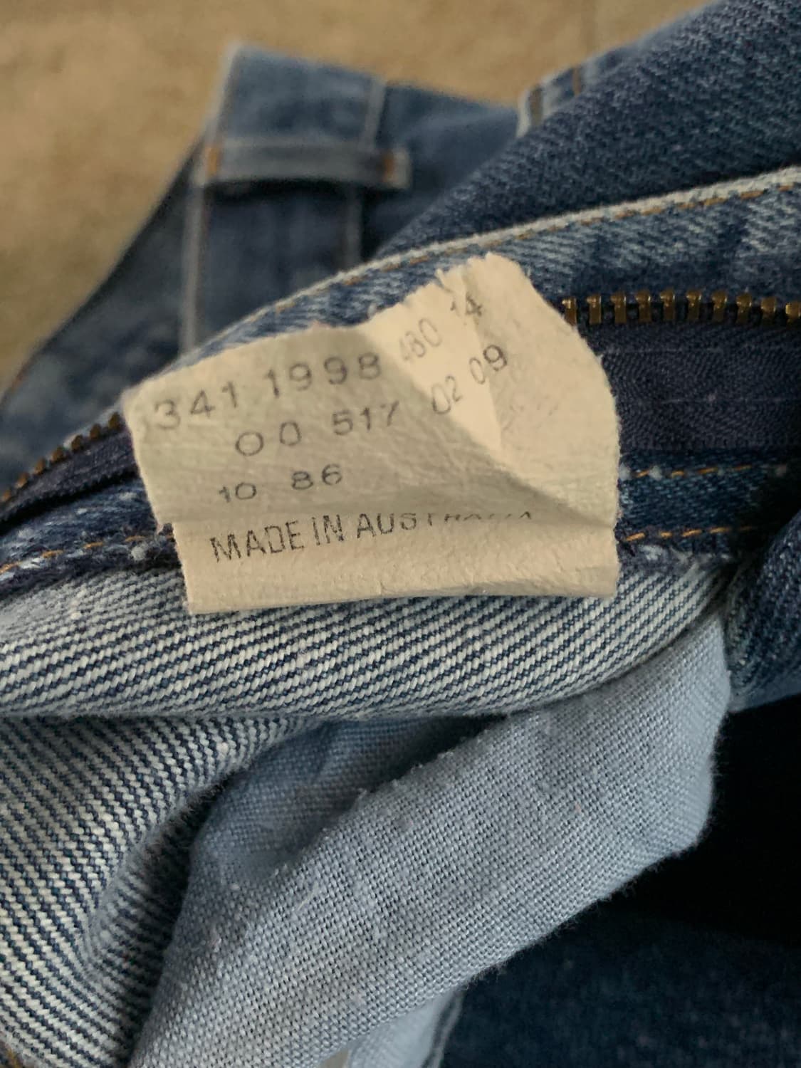80s 리바이스 517 오렌지탭 데님팬츠 호주 생산 상품이미지4