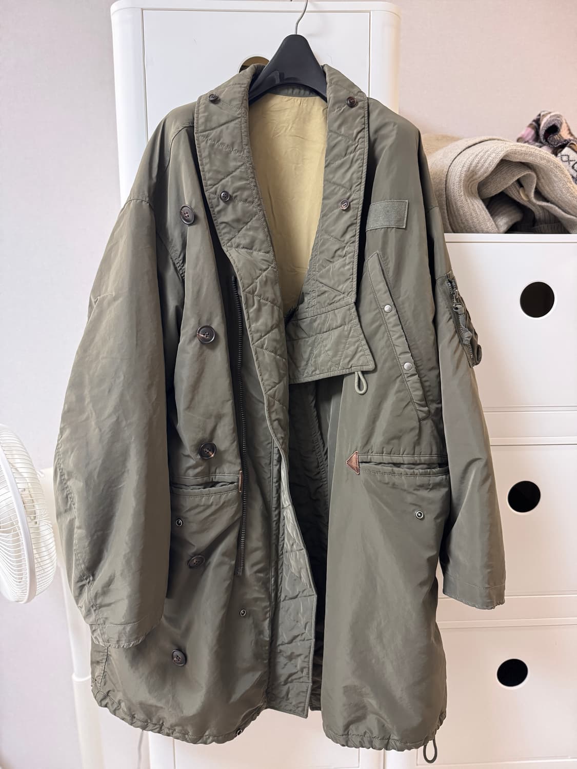 21aw 비즈빔 발데즈 카파 코트 올리브(2) 상품이미지2