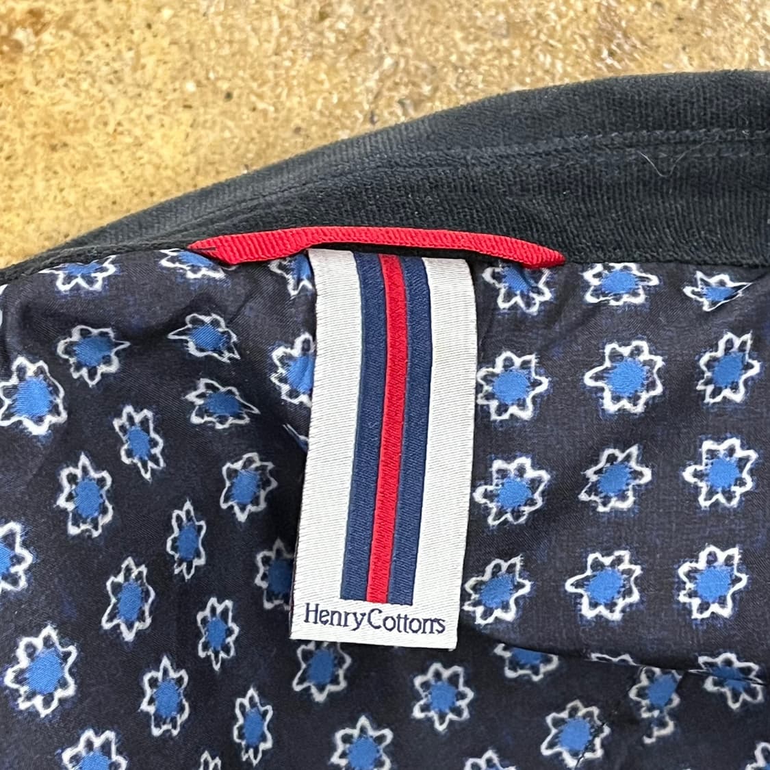 [정품/100] 헨리코튼 블랙 벨벳 자켓 b18 상품이미지7