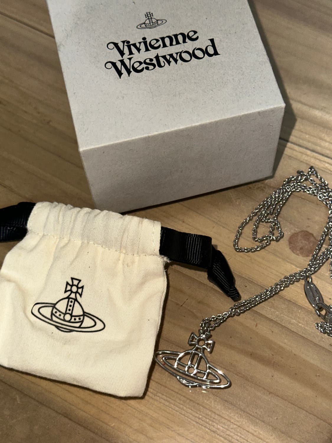 비비안웨스트우드 씬 플랫 목걸이 상품이미지1