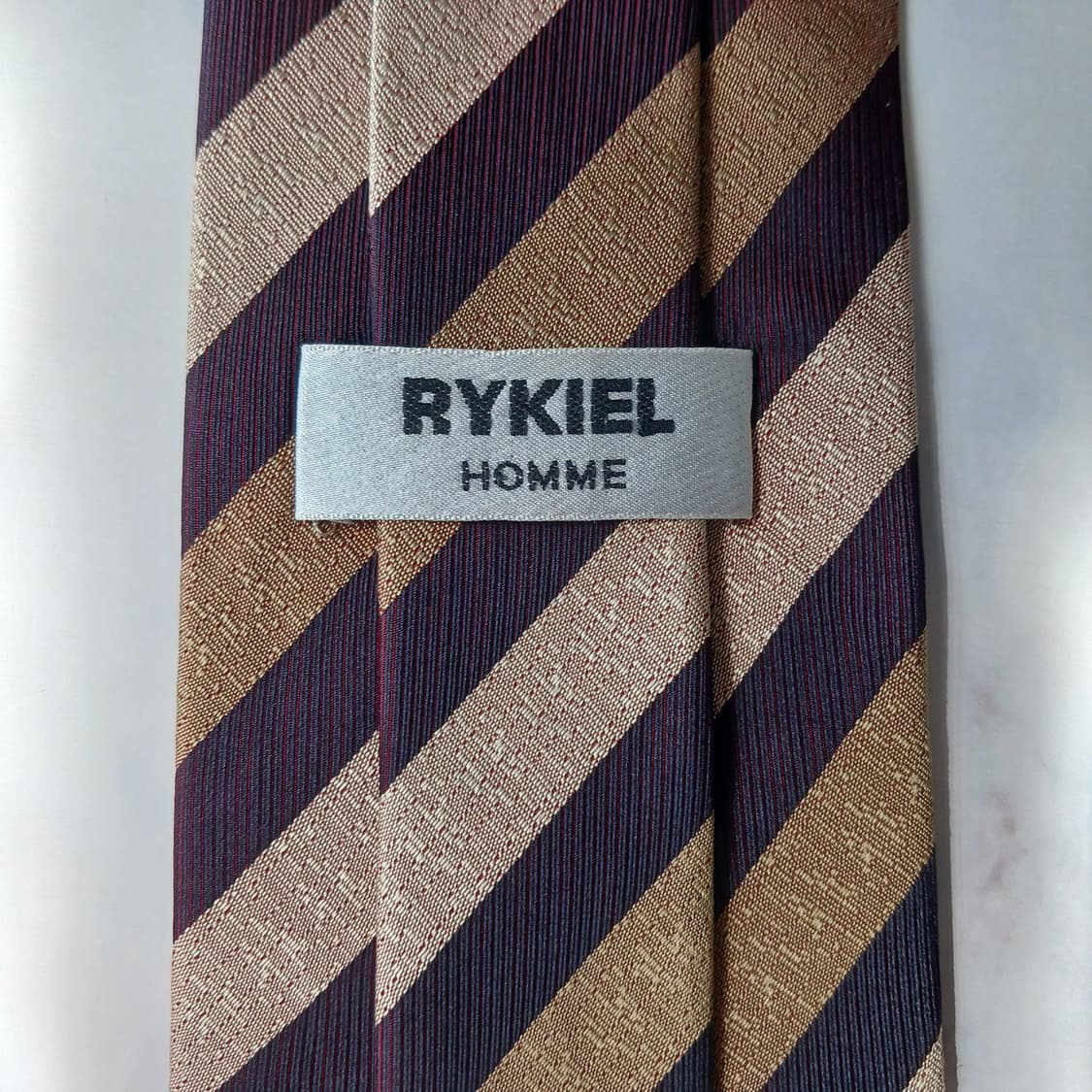 소니아 리키엘 브라운 스트라이프 넥타이 9.5cm A+등급 E919
 상품이미지9