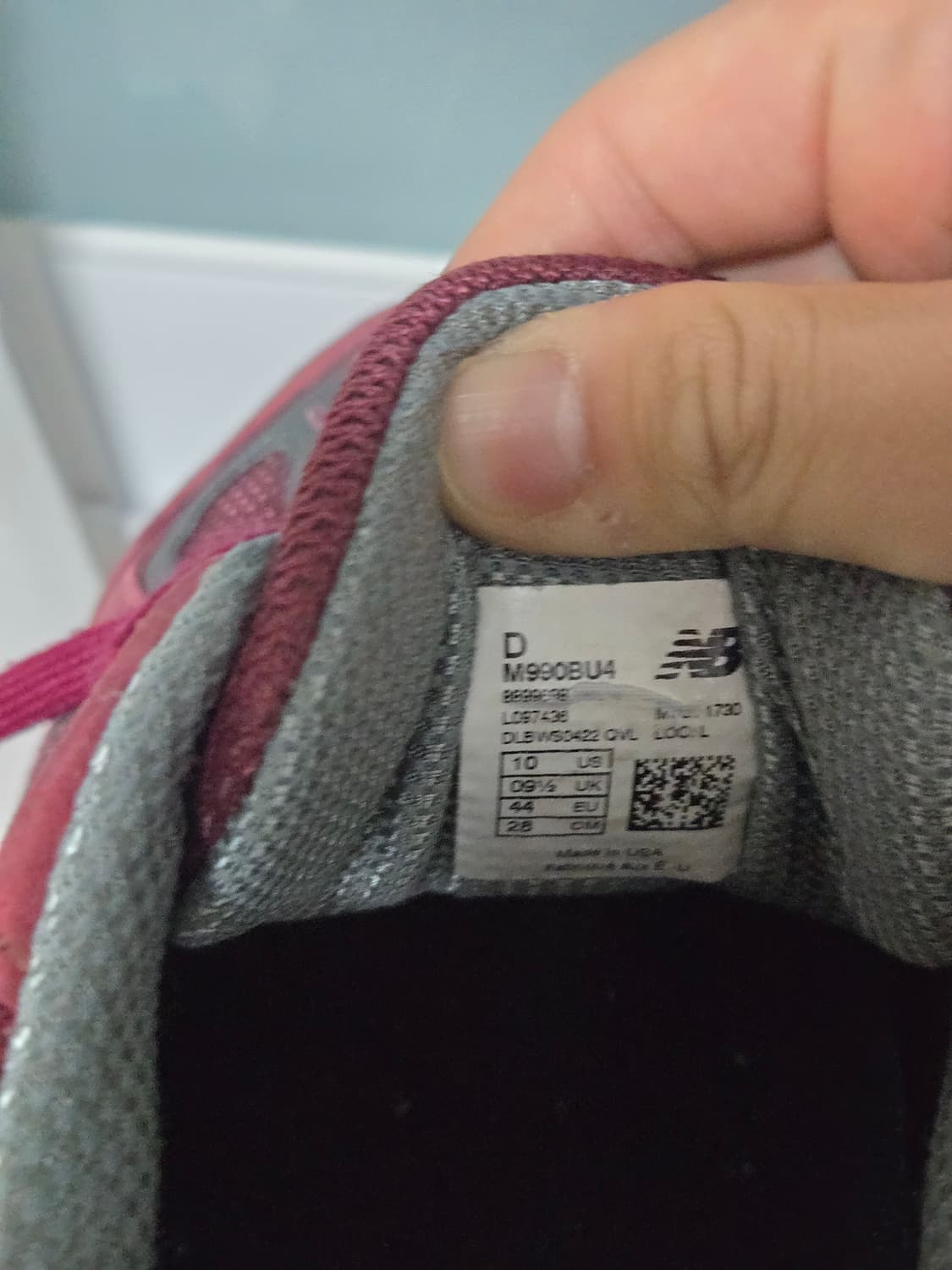 [280] 뉴발란스 990v4 버건디 상품이미지4