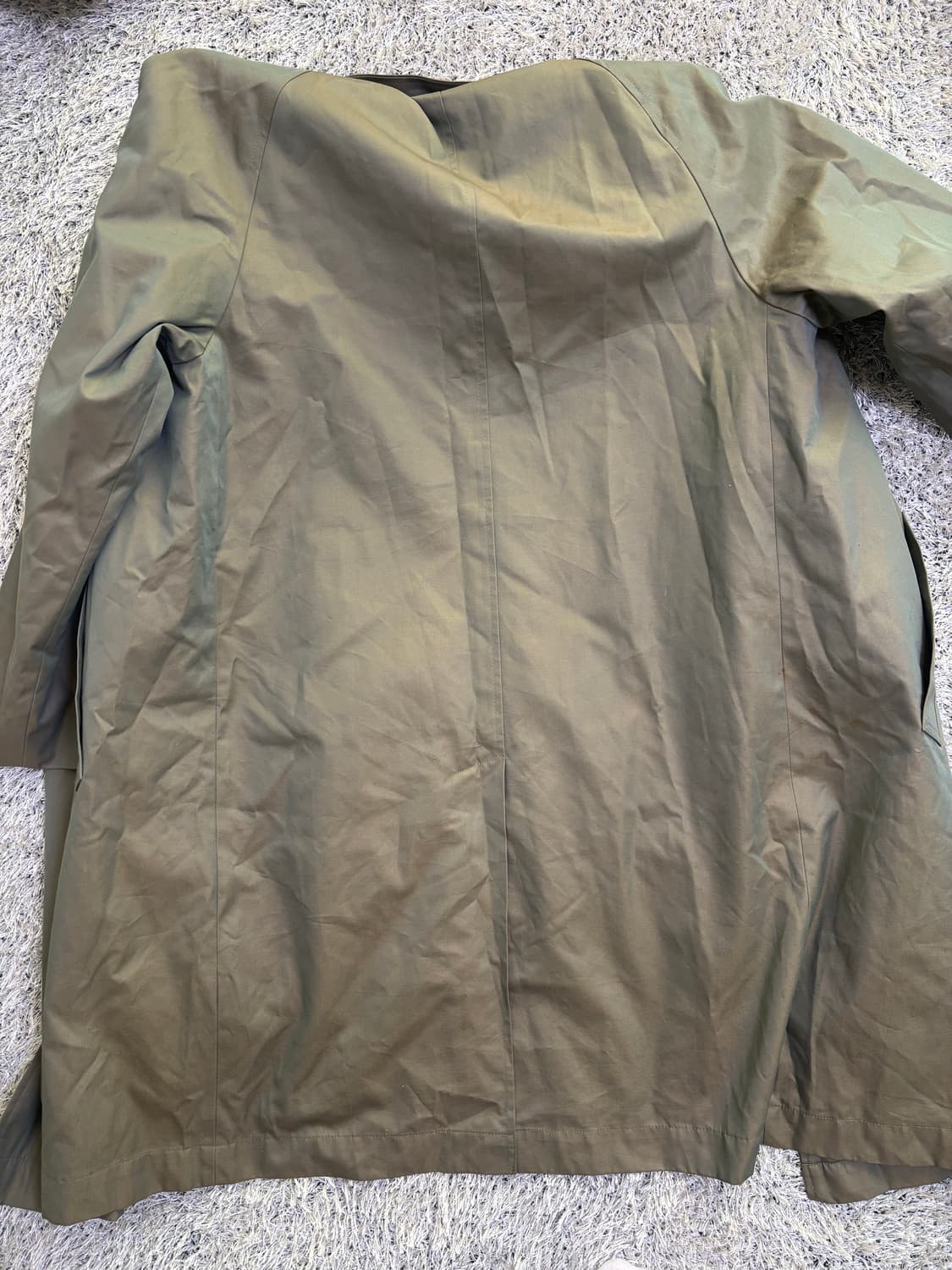 일제 카키색 트랜치코트 사이즈 105 상품이미지6