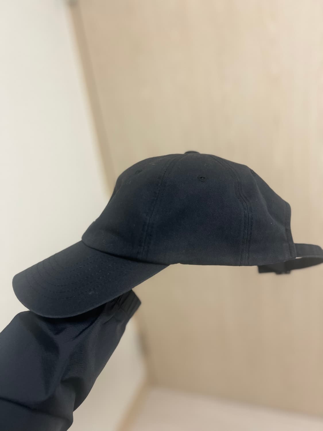 우영미/블랙 로고자수 볼캡/OS 상품이미지5