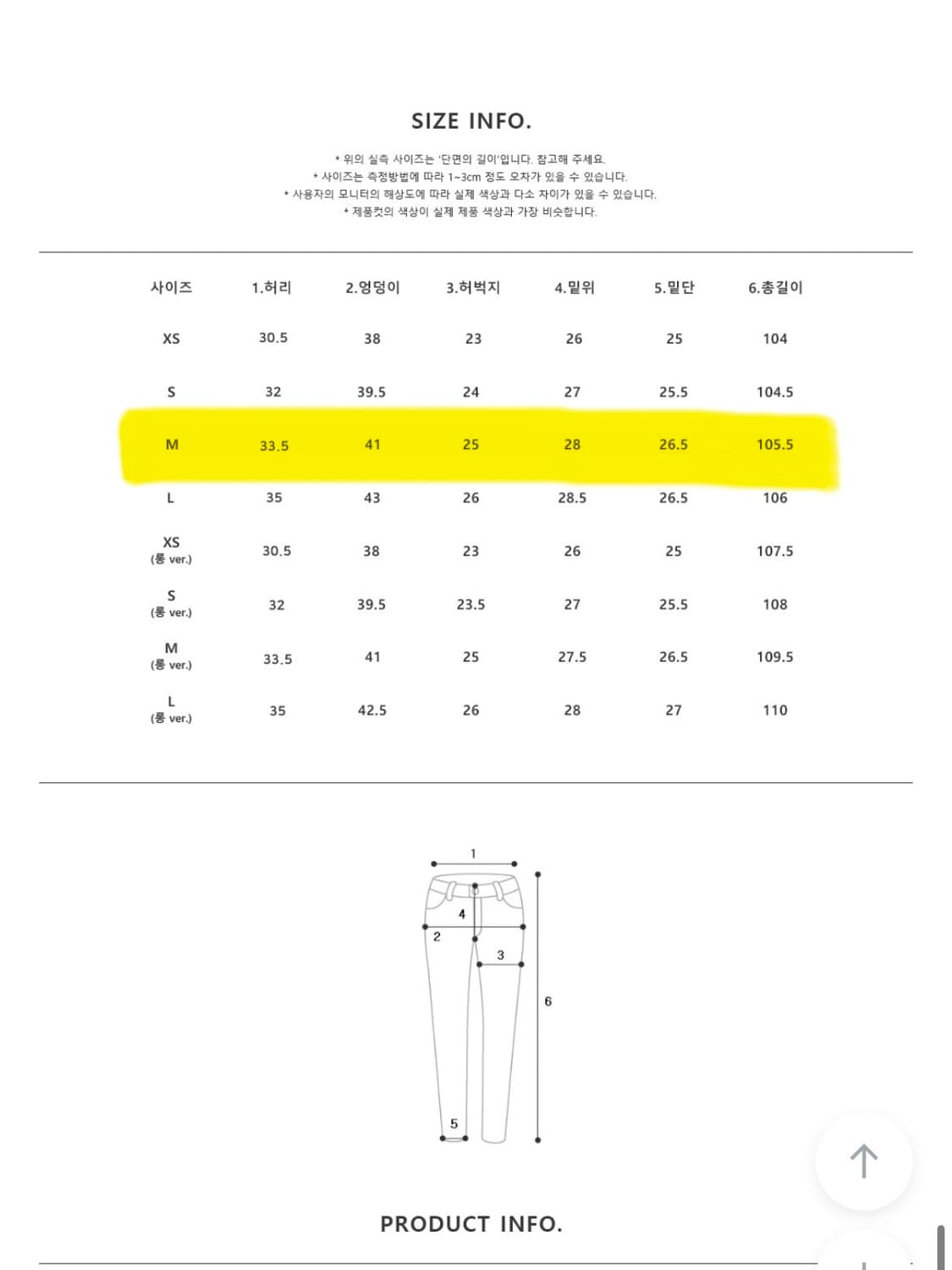 [새상품] 리브어리 카르에 부츠컷 데님 M 상품이미지7