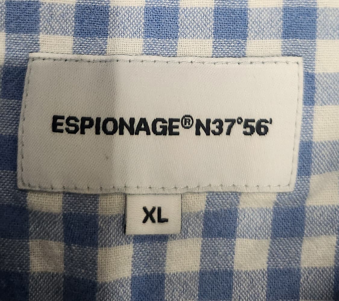 에스피오나지 체크 셔츠 XL 상품이미지4