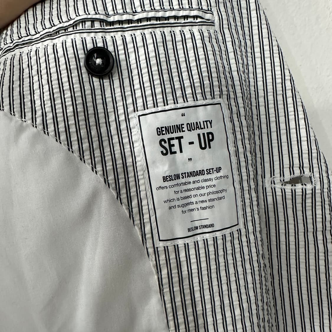 비슬로우스탠다드 시어서커 자켓 블레이저 M 상품이미지4