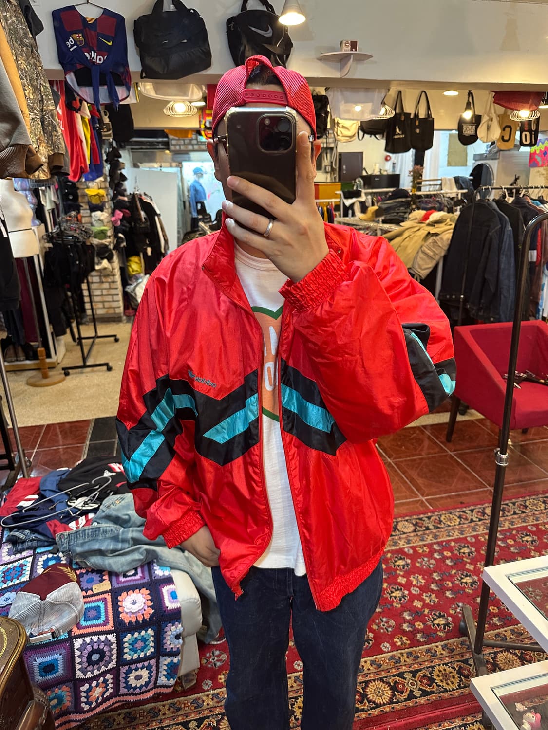 90s 빈티지 올드스쿨 아디다스 독일 뤼벡 바람막이 XL 상품이미지2