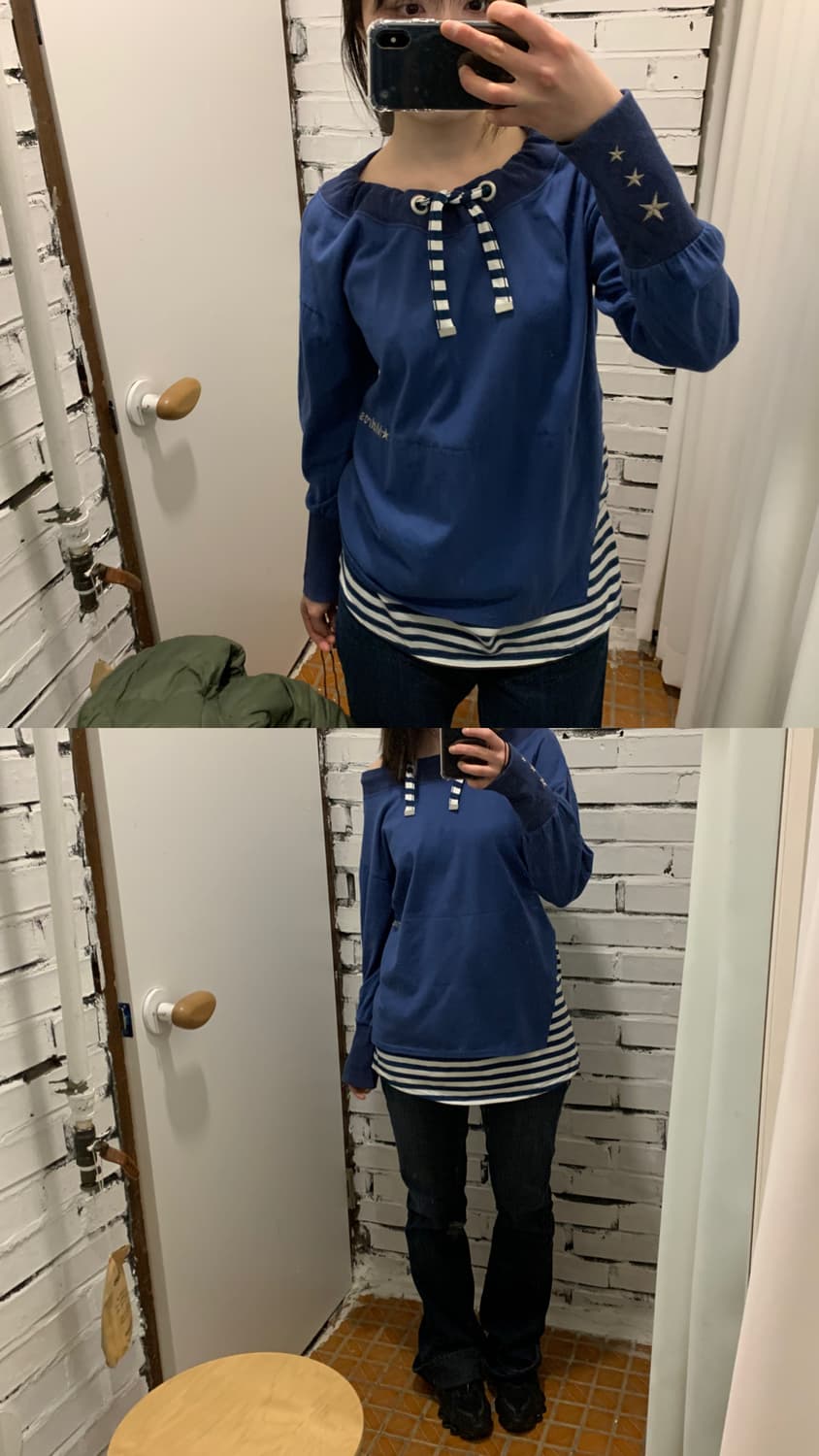 Stripe 3 way off shoulder 상품이미지5